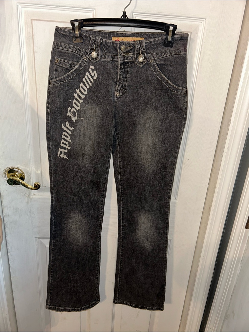 Y2K vintage Apple Bottoms Women's gray Washed Jeans